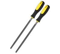 M METERXITY 2-Pack Lime Métallique Carrée 8 Pouces, Lime Diamant En Acier Haut Carbone Lime Main Avec Poignée En PVC Pour Bois/Métal/Céramique/Verre/Pierre/Bijoux/Carrelage/Modèle/DIY/Affûtage