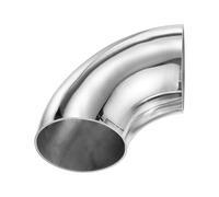 M METERXITY 2-Pack OD 2 Inch 90 Degree Mandrel Bend Elbow, Epaisseur 1.5 mm 304 Acier Inoxydable Tuyau D'echappement Coude pour Car Modified Exhaust System, Stair Handrail Bend, Hauteur 79 mm