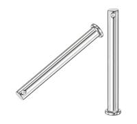 M METERXITY 2-Pcs Chevilles A Un Trou, M10 x 110mm Chevilles En Acier Inoxydable 304 A Tete Plate Pour Liaisons Mecaniques/Pieces Fixes/Greement Naval, Pivot De Charniere Reutilisable