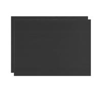 M METERXITY 2 Pcs Feuilles de Plastique Ondulé, 8 Pouces x 12 Pouces Panneau d'Affichage Ondulé Imperméable pour Panneaux de Jardin pour commerce de Garage/Bureau [3mm d'Épaisseur, Noir]