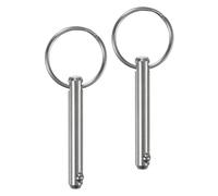 M METERXITY 2 Pcs Goupilles à Dégagement Rapide, 6mm Diamètre, 32mm Longueur d'Utilisation Goupille Supérieure Bimini pour Construction Navale/Bateau, 45mm Long Total Acier Inoxydable 304