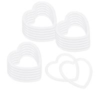 M METERXITY 20-Pack Anneaux Attrape-Reves 3.1 Pouce Couronne Macrame Blanc