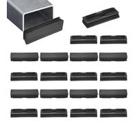 M METERXITY 20-Pack Bouchons D'Extrémité pour Tubes 25 x 75mm Protège-Sols | Bouchons Plastique Rectangle, Pour Pieds De Chaise, Pour Tabouret, Pour Équipement De Fitness, Pour Glissières De Chaise