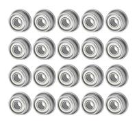 M METERXITY 20-Pcs Roulement À Billes À Bride F693ZZ, 3mm x 8mm x 4mm Double Blindage Métallique Z1 Acier Chromé (GCr15) Roulements À Bride Pour Wheelbarrow/Printer/Fax Machines/Power Tools