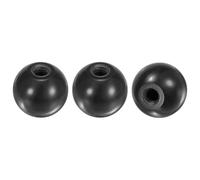 M METERXITY 3 Pcs de Boutons à Billes Filetés, M8 Filetage Femelle 30mm Diamètre Bouton à Bille Thermodurcissable pour Tour/Tondeuse à Gazon, Poignée à Levier Phénolique Ronde [Noir]