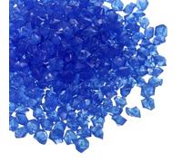 M METERXITY 300-Paquets Pierres Lumineuses dans Le Noir, Cailloux Lumineux de 8-10mm pour Décoration, Décoratif Lumineux Galets pour Jardin/Allées/Jardin/Piscine/Aquarium [Bleu Foncé]