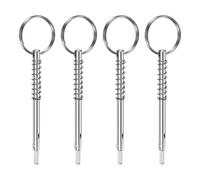 M METERXITY 4-Pack A Gâchette Rapide, Acier Inoxydable 316 5mm Dia., Longueur Utile 67mm Bimini Top Pin avec Came Basculante & Ressort pour Deck Boat/Canopy, Quincaillerie Marine