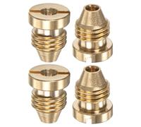 M METERXITY 4-Pack Bec Orifice De obus À Mousse, Embouts Filetés Universels En Laiton 1.25mm pour Snow Foam Lance/Tuyau D'Arrosage/Nettoyeurs De Cuisine, Becs De Remplacement