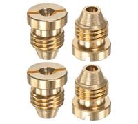 M METERXITY 4-Pack Buse Orifice De obus À Mousse, 1.3mm Embouts Filetés Universels En Laiton Pour Lance À Neige/Tuyau D'Arrosage/Nettoyeurs De Cuisine, Remplacement De Buse
