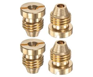 M METERXITY 4-Pack Buse Orifice De obus À Mousse, 1.3mm Embouts Filetés Universels En Laiton Pour Lance À Neige/Tuyau D'Arrosage/Nettoyeurs De Cuisine, Remplacement De Buse