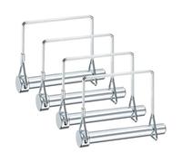 M METERXITY 4-Pack Goupille D'Attelage Remorque, Diamètre 1/2" Longueur 3.15" Acier Carbone Galvanisé Carré Verrou Fil Pince D'Attelage Pour Remorques Agricoles/Tondeuses À Gazon/Jardin