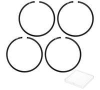 M METERXITY 4-Pack Jeu de Segments de Piston pour Moteur, 35mm x 1.5mm d'Épaisseur Ensemble de Segments de Piston en Fonte Ductile Remplacement Standard pour Petits Moteurs/Machines [Noir]
