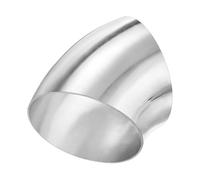 M METERXITY 4-Pack OD 2.5 Pouce 45 Degre Coude A Mandrin, Epaisseur 1.5 mm 304 Acier Inoxydable Tuyau Echappement Coude pour Car Modified Exhaust System, Stair Handrail Bend, Hauteur 65 mm