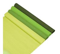 M METERXITY 4-Pack Papier Crêpe, 8.2ft x 20" /250 x 50cm(LxL) Ruban Souple Et Large En Papier Crêpe Décoratif, Ruban Artisanal Pour DIY [Vert Clair, Vert Herbe, Vert Fruité, Vert]