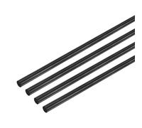 M METERXITY 4-Pcs Barres En Fibre De Carbone 100mm Longueur 4mm Dia Pole | Mat Solide En Fibre De Carbone, Pour RC Airplane DIY Craft Quadcopter Arm Scale Model Kite Wing Tube, 3.94 x 0.16IN