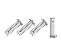 M METERXITY 4 Pcs Broches à Œil Unique, M8 x 30Mm Broches à Œil Plat en Acier Inoxydable 304 pour Liaison Mécanique/Pièces Fixes, Broche de Charnière de Liaison Réutilisable