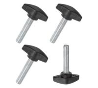 M METERXITY 4 Pcs M8x35mm Boutons à Ailettes en T Vis à Oreilles Noir