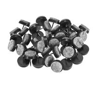 M METERXITY 40-Pack Chaussure à Glaces en Feutre Clouables pour Meubles 0.86" (22mm) Epais Ronds pour Chaise/Table Protecteur De Sol en Bois Dur [Noir]