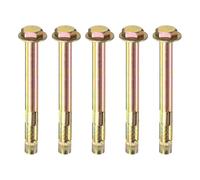 M METERXITY 5-Pack Boulon D'Expansion Hexagonal, M10x120mm Acier Galvanisé Fer-Carbone Boulons D'Expansion Hexagonaux Externes, Boulon Métallique Anti-Corrosion Pour Béton/Briques