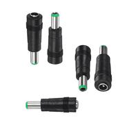 M METERXITY 5-Pack Connecteurs DC Femelle 5.5x2.1mm vers Male 6.3x3.0mm Adaptateur Jack Barrel en Cuivre Naturel pour Laptops/Trail Cameras Connecteurs Alimentation DC Jack