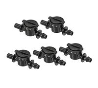 M METERXITY 5 Paquet Anti gouttes Appareil - Plastique gouttes Irrigation Universel Balle Vanne Appliquer à gouttes Irrigation et Aquariums (7 x 6mm, Noir)