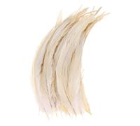 M METERXITY 50-Pack Plumes Naturelles De Queue De Coq, 10-12 Pouces / 25-30cm De Longueur Plumes De Queue De Coq pour Bricolage/Mariage/Attrape-Reves/Decorations DIY [Blanc]