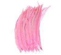 M METERXITY 50-Pack Plumes Naturelles De Queue De Coq, 10-12 Pouces / 25-30cm De Longueur pour Artisanat/Mariage/Attrape-Rêves/Décorations DIY [Rose]
