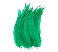 M METERXITY 50-Pack Plumes Naturelles De Queue De Coq, 10-12 Pouces / 25-30cm De Longueur pour Bricolage/Mariage/Attrape-Reves/Decorations DIY Artisanales [Vert Prairie]