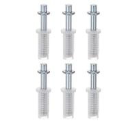 M METERXITY 6-Pack Kit De Réparation Pour Porte Pliante, Kit De Pivot Supérieur Pour Porte Pliante Pièces De Rechange Pour Armoire Coulissante