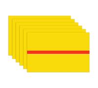 M METERXITY 6-Pack Matériaux à Gravier Vierges Double Couleur 7x11 Pouces, Feuille de Plastique ABS Épaisseur 1.3 mm Panneaux de Jardin Plaque de Nom pour Porte/Gravure DIY[Jaune/Rouge]