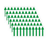 M METERXITY 6-Pcs Arrow Sticker 2 x 1 Inch 50 x 15 mm PVC Waterproof Green