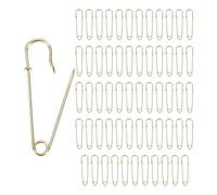 M METERXITY 60-Pack Épingles De Sécurité Grandes Épingles À Ressort De 15" pour Couverture en Vrac pour en Tendance/Vêtements/Couture/Couture/Tapis/Blanchisserie/Bricolage/Décoratif [Or]