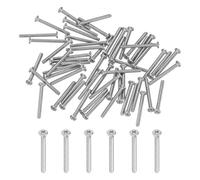 M METERXITY 60-Pack Vis À Tête Plate Machine, M1.4x14mm 304 Acier Inoxydable Phillips Drive Petites Vis Pour Machinery/Equipment, Cross Drive Quincaillerie Fixation