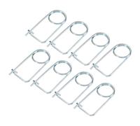 M METERXITY 8-Pack Broche En Forme De Goupille De Sécurité, 3x40mm Broches En Acier Ressort À Verrouillage Rapide Pour Crochet De Jardin/Pelouse/Ferme, Lourdes Atsalissures De Rétention