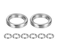M METERXITY 8PCS M7 304 Rondelles En Acier 7mm Alésage x 10mm Diamètre Extérieur x 2mm Épaisseur Entretoises Métalliques Bagues Finition Lisse Rondes En Acier Argenté