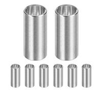 M METERXITY 8PCS M8 304 Rondelles 8mm ID x 10mm OD x 22mm l Argent | En Acier Inoxydable, Entretoises En Métal, Douilles En Acier Inoxydable 304, Finition Lisse, Rondelles Pour Vis Boulons