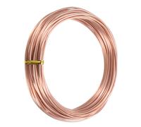 M METERXITY 99,9% Soft Copper Wire, 15 Jauge 5M Fil de Cuivre Pure pour Bricolage, Fabrication de Bijoux, Jardinage, Perles, Fil Artisanal [1,5mm, 10M]