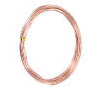 M METERXITY 99,9% Soft Copper Wire, 18 Jauge 5M Fil de Cuivre Pure pour Bricolage, Fabrication de Bijoux, Jardinage, Perles, Fil Artisanal [1mm, 5M]