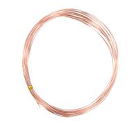 M METERXITY 99,9% Soft Copper Wire, 23 Jauge 5M Fil de Cuivre Pure pour Bricolage, Fabrication de Bijoux, Jardinage, Perles, Fil Artisanal [0,6mm, 5M]