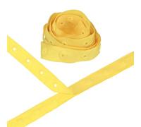 M METERXITY Boutons-Pression en Plastique, 2 Yards de Boutons-Pression en Plastique, Ruban en Polyester avec Crochet et Œillet, Fermeture à Pression[Jaune Clair, Espacement de 25 mm]