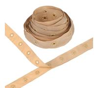 M METERXITY Boutons-Pression en Plastique, 2 Yards de Boutons-Pression, Ruban en Polyester avec Crochet et Œillet, Fermeture à Glissière, Bouton-Pression[Chocolat, Espacement de 25 mm]