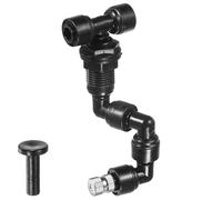 M METERXITY Buses brumisatrices pour reptiles, 0,2 mm pore en cuivre 6,35 mm avec prise pour terrarium/paludarium/vivarium, buse amovible réglable à 360 degrés [noir]