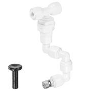 M METERXITY Buses brumisatrices pour reptiles, 0,3 mm pore en cuivre 6,3 mm pour reptile avec prise pour terrarium/paludarium/vivarium, buse amovible réglable à 360 degrés [blanc]