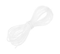 M METERXITY Corde en Caoutchouc Creuse, 5.5 Yards 2mm Corde Élastique avec Trou De 1.2mm Ficelle Élastique Corde À Barbe pour Fabrication De Bijoux/DIY/Necklaces/Bracelets [White]