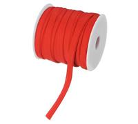 M METERXITY Double Fold Bias Tape, 1/4 inch x 25 Yard Piping Trim Fabric Binding Tape pour Couture, Applicable pour Ourlet, Bordure, Matelassage, Accessoires DIY (Red)