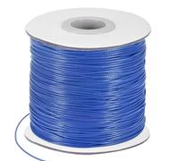 M METERXITY Fil Ciré Polyester, 160m 0.8mm Fil Perlé Ciré avec Bobine pour Fabrication de Bijoux/DIY Artisanat Manuel/Colliers/Bracelets, Fil Macramé Bracelet [Bleu Saphir]