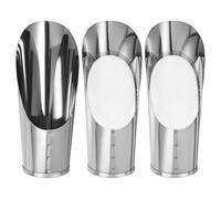 M METERXITY Kit 1 Pelle à Terreau pour Bonsaï, Pelle Jardin à Godet et Tamis à Terre en Acier Inoxydable (2,8 Pouces/7,2cm) pour Repiquage/Plantation Fleurs, Petits Outils Jardin [Argenté]