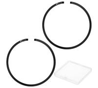 M METERXITY Kit De 2 Segments De Piston Pour Moteur, 35mm x 1.5mm Épais Ensemble De Segments De Piston En Fonte Ductile Remplacement Standard Pour Petits Moteurs/Machines [Noir]