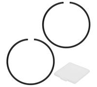 M METERXITY Kit De 2 Segments De Piston Pour Moteur, 44mm x 1.2mm D'Épaisseur Ensemble De Segments De Piston En Fonte Ductile Remplacement Standard Pour Petits Moteurs/Machines [Noir]