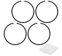 M METERXITY Kit De 4 Segments De Piston Pour Moteur, 40mm x 1.5mm D'Épaisseur Ensemble De Segments De Piston En Fonte Ductile Standard Pour Petits Moteurs/Machines [Noir]